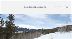 Desktop Screenshot of glacierridgeassociation.com